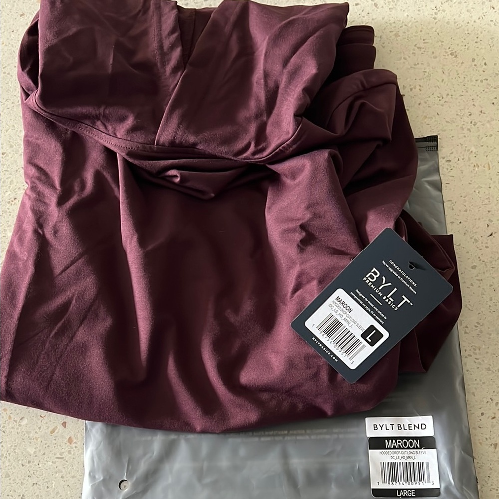 BYLT Basics Maroon Lightweight Jacket